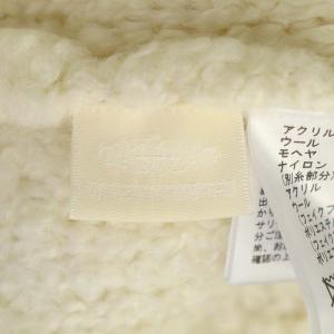 GRACE CONTINENTAL ループニットパーカー ジップアップ 長袖 フェイクファー 36 オフホワイト