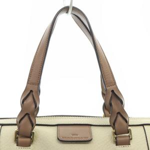 LOEWE フスタ 25 アナグラム ボストンバッグ べージュ