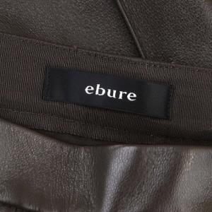 ebure ×Ron Herman レザー ロングスカート 36 ダークブラウン