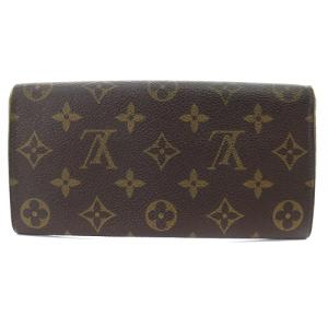 LOUIS VUITTON モノグラム ポシェット モネ クレディ 長財布 茶色 ブラウン M61724