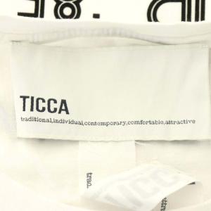 TICCA 22SS Spick&Span別注DAVID MOLLISONスクエアTシャツ カットソー 七分袖 プリント コットン F