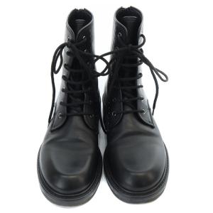 Max Mara Bethv レースアップ アンクルブーツ レザー ワークブーツ 35 21.5cm 黒 ブラック