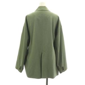 CLANE 21SS MIX COLOR BELT JACKET ジャケット テーラード ベルト付き リネン混 1 カーキ