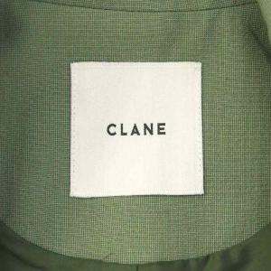CLANE 21SS MIX COLOR BELT JACKET ジャケット テーラード ベルト付き リネン混 1 カーキ