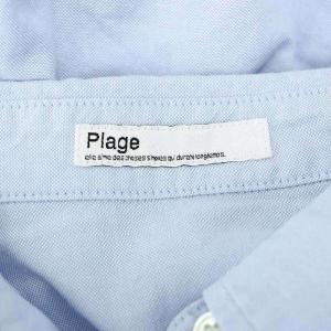 Plage オーバーオックスフォードシャツ カジュアルシャツ ワイシャツ 水色
