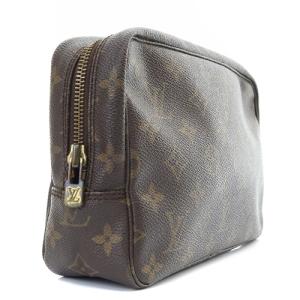 LOUIS VUITTON M47522 モノグラム トゥルーストワレット28 コスメポーチ ブラウン