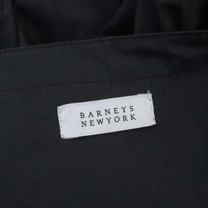BARNEYS NEW YORK ギャザー シャツワンピース オーバーサイズ ロング 長袖 F チャコールグレー