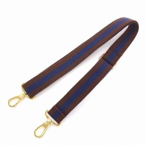 L'Appartement Border belt ボーダーベルト バッグストラップ 茶 ブラウン 紺 ネイビー