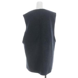 BEAUTY&YOUTH UNITED ARROWS 23AW ダブルフェイス ビーバーライク ベスト プルオーバー ダークグレー