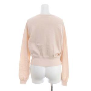 CELFORD 22AW ウールカーディガン ニット 長袖 ロゴ刺繍 F ピンクベージュ