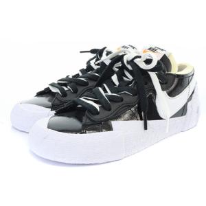 NIKE sacai Blazer Low Black Patent Leather