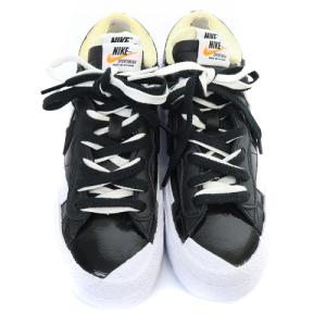 NIKE sacai Blazer Low Black Patent Leather