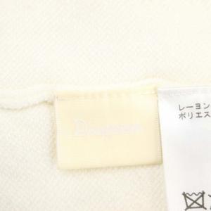 Diagram GRACE CONTINENTAL 23AW バイカラーVネック ワンピース ロング マキシ丈 長袖 ニット ハイネック 36 オフホワイト 黒 ブラック