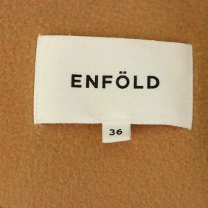 ENFOLD ウールリバーモッサショートドルマンコート ショート ビックカラー 36 S ベージュ