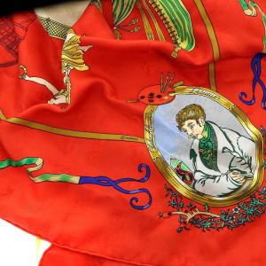 HERMES LE GEOGRAPHE 地理学者 カレ90 スカーフ 絹 シルク マルチカラー