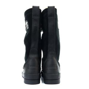 SOREL TIVOLI IV TALL スノーブーツ ブーツ ミドル丈 レースアップ ボア スエード US5.5 22.5cm 黒 ブラック