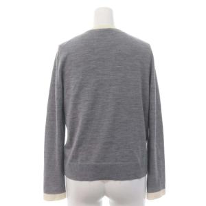 ANAYI 22AW アンサンブルニット カーディガン 長袖 カットソー 五分袖 ウール 38 グレー オフホワイト