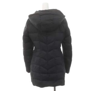 HUGO BOSS フーディダウンコート赤タグ アウター フード付き ロング S 黒 ブラック