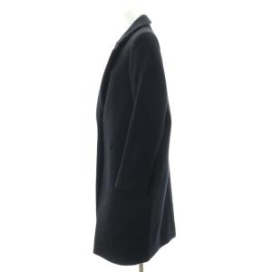 ENFOLD チェスターコート ロング ウール 36 S 黒 ブラック