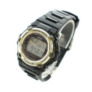 CASIO ベビージー Baby-G 腕時計 ウォッチ 電波時計 ソーラー デジタル カレンダー ラバー 黒 ブラック BGR-3003