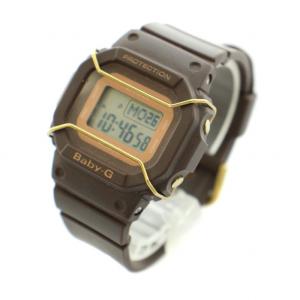 CASIO スナイデル SNIDEL ベビージー BABY-G 腕時計 ウォッチ クォーツ デジタル カレンダー ラバー 茶 ブラウン