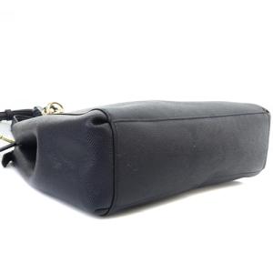 COACH ハンドバッグ レザー 2way ショルダーバッグ ロゴ 紺 ネイビー F57523