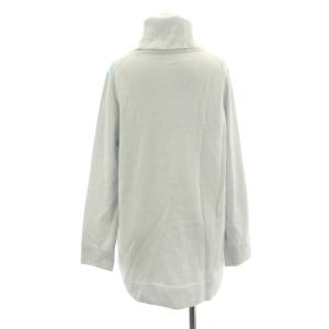 LEONARD ファッション FASHION ニット セーター チュニック 長袖 装飾 総柄 カシミヤ シルク混 42 ライトブルー