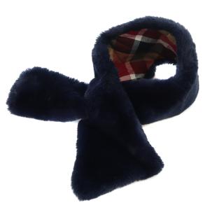 BLUE LABEL CRESTBRIDGE ティペット マフラー 紺 ネイビー