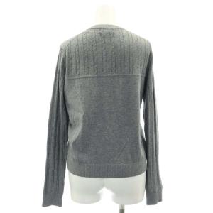 BLUE LABEL CRESTBRIDGE クルーネックカーディガン ニット 長袖 38 グレー