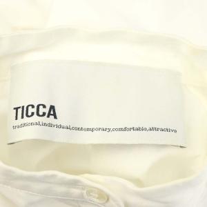 TICCA コットン プルオーバーシャツ オーバーサイズ 長袖 F 白 ホワイト