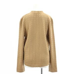 Salvatore Ferragamo ケーブル編み カーディガン ニット 長袖 L ベージュ