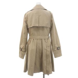 BURBERRY BLUE LABEL トレンチコート ウエストギャザー アウター ミドル ベルト付き コットン 38 S ベージュ /YQ OS
