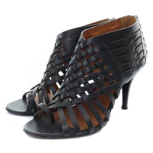 GIVENCHY レザー ブーティサンダル ピンヒール 36.5 23-23.5cm 黒 ブラック