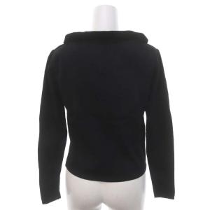 Chesty 襟付きパールカーディガン ニット 長袖 F 黒 ブラック