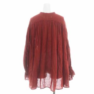 suzukitakayuki PUFF-SLEEVE PULLOVER ブラウス リネン レッド