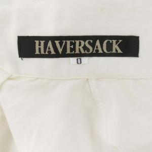 HAVERSACK コットン ハイネック プルオーバー カットソー 長袖 0 白 ホワイト