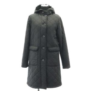 ボアキルティングコート 中綿 黒 ブラック