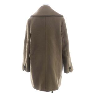 Spick&Span 22AW MANTECOコート チェスター ロング アウター ダブル ウール 36 茶 ブラウン