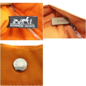 HERMES フレンチフェスティバル ハワイ限定 フールトゥ PM トートバッグ ハンドバッグ キャンバス ボルドー オレンジ