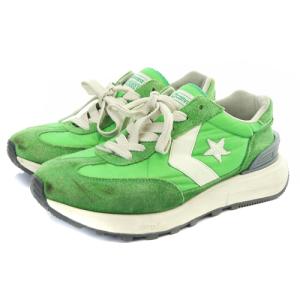 CONVERSE STARFIRESC J スニーカー アップルグリーン スエード 切替 23.5cm 緑 グリーン