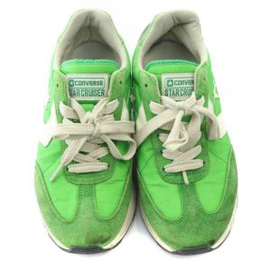 CONVERSE STARFIRESC J スニーカー アップルグリーン スエード 切替 23.5cm 緑 グリーン