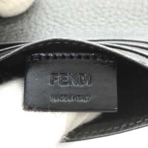 FENDI 7M0164 バグズ モンスター カードケース 名刺入れ レザー グレー