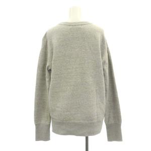 L'Appartement Americana 22A トレーナー スウェット 長袖 プルオーバー コットン F グレー 茶 ブラウン