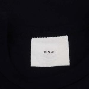 CINOH スリーブレスTシャツ カットソー コットン ノースリーブ 38 濃紺 ダークネイビー
