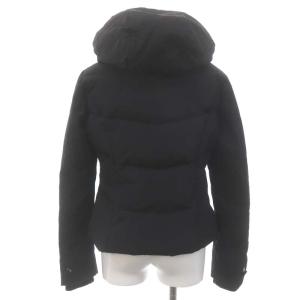 WOOLRICH フード ダウンジャケット アウター ジップアップ S 黒 ブラック