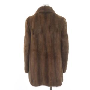 SAGA MINK SELECTED ショートコート ファー アウター 6 茶色 ブラウン
