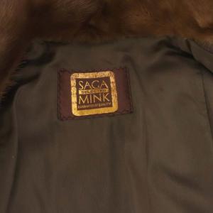 SAGA MINK SELECTED ショートコート ファー アウター 6 茶色 ブラウン