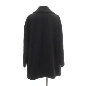 UNITED ARROWS 22AW Aライン テーラードコート ミドル丈 チェスター アウター ウール 38 紺 ネイビー