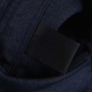 N.HOOLYWOOD 23AW チェック切替 再構築 シャツ デニム 長袖 40 濃紺 ネイビー ピンク