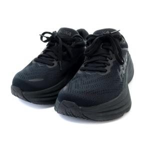 HOKA ONE ONE BONDI 8 WIDE スニーカー ランニングシューズ 23.5cm 黒 ブラック